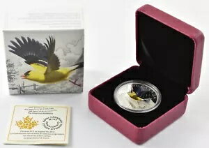 2016 カナダ $20 シルバー渡り鳥大会 アメリカ ゴシキヒワ OGP 付き *4499
