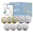 ビアトリクス・ポター ピーターラビットの世界 アニュアル 6 コイン セット 2023 BU 50p ?2 ?5