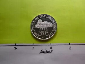 シカゴ バーリントン鉄道機関車 K-2 4-6-0 レア 999 シルバー コイン C28