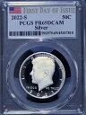 2022 S KENNEDY シルバー ハーフダラー PCGS PR69DCAM 50C 初日旗ラベル(3)