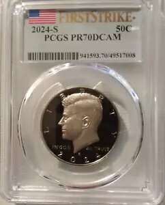 2024-S クラッド PCGS PR70 DCAM ファースト ストライク FS ケネディ ハーフ **完璧な UCAM プルーフ**