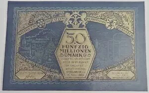 쥶 Notgeld ʾ 1923 5000 ޥ륯 Poessneck ɥ եޥ͡