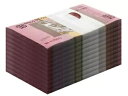 アンゴラ 10 クワンザ、2012、P-151B、UNC X 1000 PCS レンガ