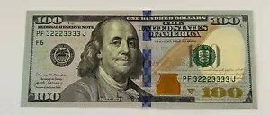 2007-$100 連続ノート (2/2) リピーター S/N -GEM UNC -RARE