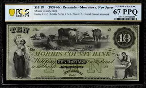 1858  1860 ǯ $10 켰 ˥塼㡼ꥹ - ꥹ PCGS 67 PPQ