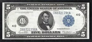 FR。 859c 1914 $5 フランス連邦準備制度理事会オハイオ州クリーブランド「タイプ C」未流通