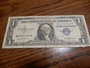 1957 シリーズ M 1 ドル ブルーシール紙幣 シルバー証明書