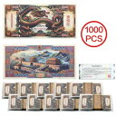 1000 個中国ドラゴン年 DIY 紙紙幣 2024 ギフト 100 億ドル