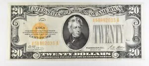 1928 年 $20 米国ゴールド証明書 Fr#2402 *1007