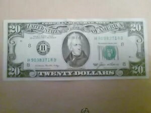 流通良好 1981 1985 20 ドル紙幣。流通