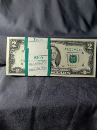 1995 年 2 ドル紙幣 100 枚パック