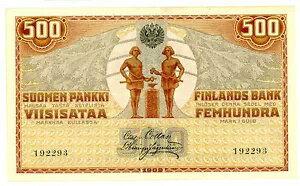 フィンランド ... P-23 ... 500 マルカー ... 1909 ... *XF*