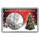 1998 $1 アメリカン シルバー イーグル クリスマス ツリー デザイン ホリデー ホルダー
