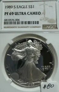 1989 アメリカン シルバー イーグル 999 1 オンス NGC PF 69 UCAM