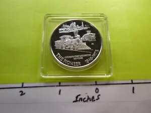 パイオニア鉄道 1848-1973 シカゴ 1 号機関車 999 シルバー コイン P34