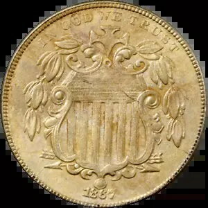 1867 シールド ニッケル - 光線なし Executive Coin Company のお買い得品