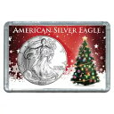 2000 $1 アメリカン シルバー イーグル クリスマス ツリー デザイン ホリデー ホルダー