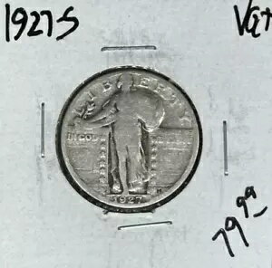 1927-S スタンディング リバティ シルバー クォーター ~ VG+ ~ナイス コイン~