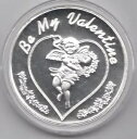 Be My Valentine コイン キューピッド ウィズ ハート 2009 1 トロイオンス シルバー メダリオン