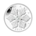 2012 ファイン シルバー $20 コイン - スワロフスキー クリスタル スノーフレーク
