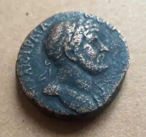 希少、ハドリアヌス紀元 117 年、ハルキス アド ベラム、シリア、ローマの属州コイン