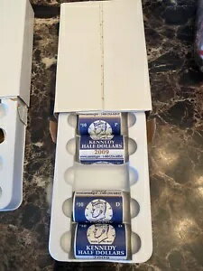 2009 P & D KENNEDY ハーフダラー US MINT シール ロール (1P ロール & 1D ロール/2 ロール)