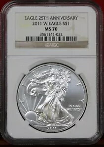2011 W シルバー イーグル 25 周年記念
