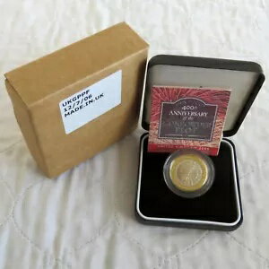 英国 2005 GUNPOWDER PLOT PIEDFORT ?2 シルバープルーフ - 箱入り/コア/アウター