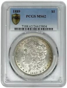 1889 モーガン シルバー ダラー 1 ドル コイン PCGS MS 62