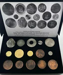 1970 年の歴史的なオーストラリアのコインのファクシミリ コレクション セットには情報がありません