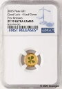 2025 パラオ $1 1g ゴールド 幸運 - 四つ葉のクローバー NGC PR70 初回リリース