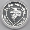 Be My Valentine コイン キューピッド ウィズ ハート 2009 1 トロイオンス シルバー メダリオン
