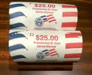 2007 P&D $25 ジェームズ モンロー米国造幣局 UNC コイン ロール