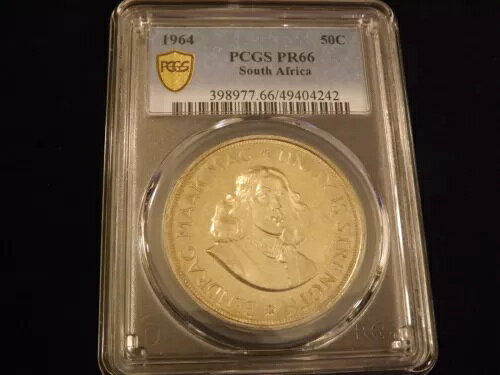 1964 50℃ 南アフリカ PCGS PR 66