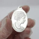 パンプ スイス 1/2 オンス シルバー .999 レディ フォルトゥナ カメオ ペンダント / 装飾品