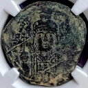 古代ビザンチン NGC コイン 582-602AD フォリス モーリス ティベリウス 本物の素晴らしいディテール
