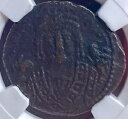 古代ビザンチン NGC コイン 582-602AD フォリス モーリス ティベリウス 本物の素晴らしいディテール