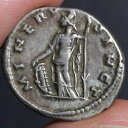 ミネルバ 知恵の女神 デナリウス 古代ローマ帝国 銀貨 203AD 下駄(3)