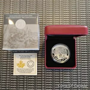 2017 カナダ $20 銀貨 - ディエップの戦い - 第二次世界大戦前線 #coinsofcanada