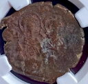ビザンチン帝国 NGC 認定古代コイン 565-578 AD ジャスティン & ソフィア 本物