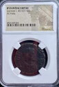 本物の NGC 認定古代ビザンチン帝国コイン 527-565 AD ジャスティニアン フォリス