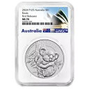 2024-P $1 1 オンス オーストラリアン シルバー コアラ NGC MS70 FR オーストラリア限定ラベル