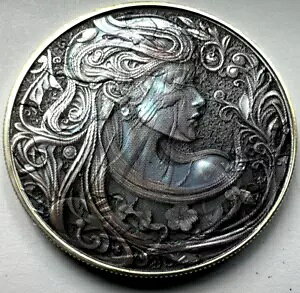 見事なブロンズ女性アメリカン シルバー イーグル 1 オンス .999 限定シルバー ダラー コイン