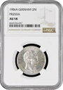 プロイセン 2 マーク 1906 A、NGC AU58、「ヴィルヘルム 2 世国王 (1888 - 1918)」銀貨|詳細画像