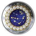 2019 $5 上質銀貨 - 干支シリーズ: 山羊座 - スワロフスキー クリスタルのリング