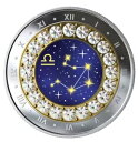 2019 $5 上質銀貨 - ゾディアック シリーズ: LIBRA - スワロフスキー クリスタルのリング