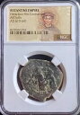 ビザンチン帝国コイン 610-641 AD 本物の NGC 認定古代ヘラクレイウス フォリス