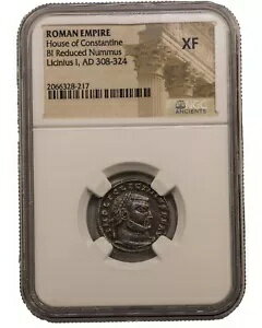 ꥭ˥ 1  AE  (AD 308-324) NGC 졼 XF ʼ̵!