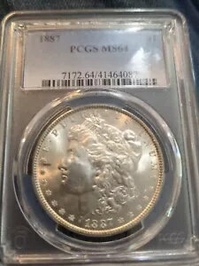 1887 ⡼ С 顼 PCGS MS64 Ũ򤤥Ĵۥ˵