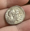 ローマ共和国 デナリウス銀貨 紀元前 96 年 C. マレオロス 古代古銭 ローマ造幣局